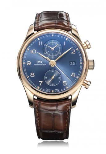 IWC Schaffhausen Portugieser Chronograph Classic Red Gold / Blue / Bucherer