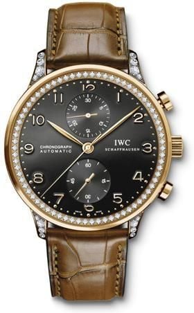 IWC Schaffhausen Portuguese Chrono-Automatic Rose Gold / Black / Diamond