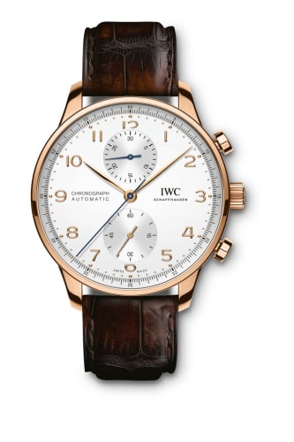 IWC Schaffhausen Portugieser Chronograph Red Gold / Silver
