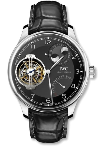 IWC Schaffhausen Portugieser Constant-Force Tourbillon Double Moon Platinum / Black