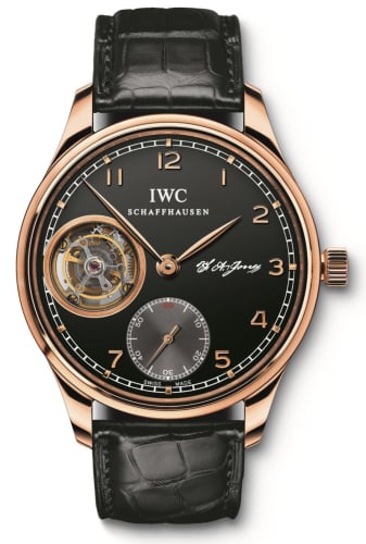 IWC Schaffhausen Portugieser Tourbillon Hand-Wound F.A. Jones Red Gold / Black
