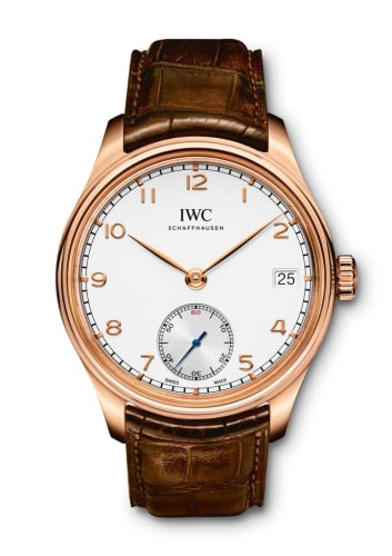 IWC Schaffhausen Portuguese Hand-Wound Eight Days Red Gold