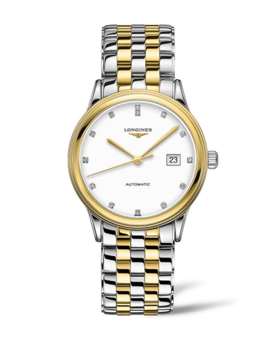 Longines Flagship 40 Stainless Steel - Yellow Gold / White - Diamond / Bracelet