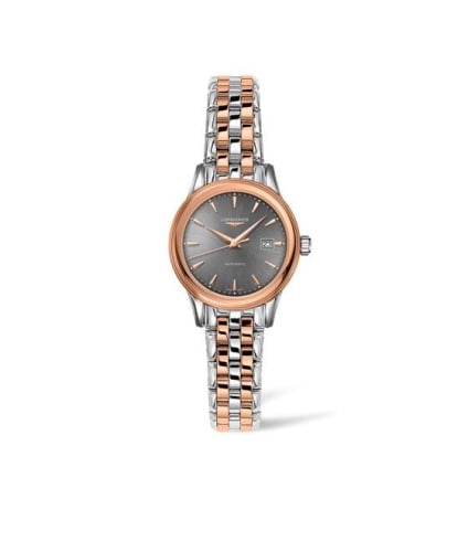 Longines Flagship 30 Stainless Steel - Pink Gold / Grey / Bracelet