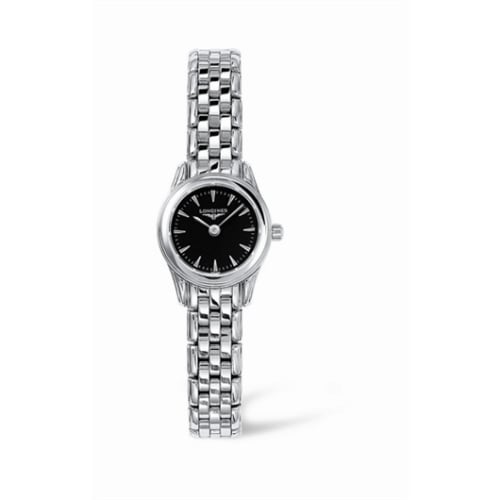 Longines Flagship 20 Quartz Stainless Steel Black