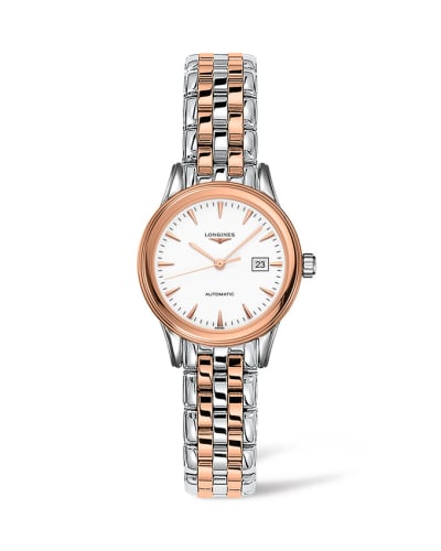 Longines Flagship 30 Stainless Steel - Pink Gold / White / Bracelet
