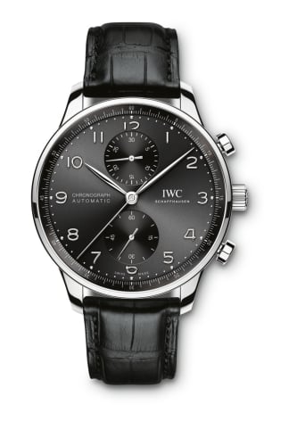 IWC Schaffhausen Portugieser Chronograph Stainless Steel / Black