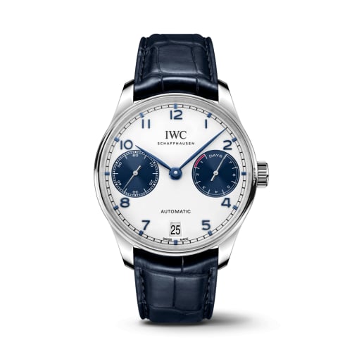 IWC Schaffhausen Portugieser Automatic 5007 Stainless Steel / Silver - Blue