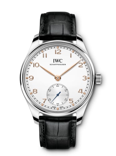 IWC Schaffhausen Portugieser Automatic 40 Stainless Steel / Silver / Alligator