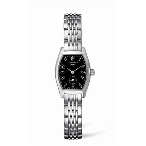 Longines Evidenza 19.6 Stainless Steel Black Bracelet