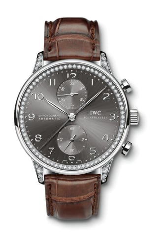 IWC Schaffhausen Portuguese Chrono-Automatic White Gold / 108 Diamond