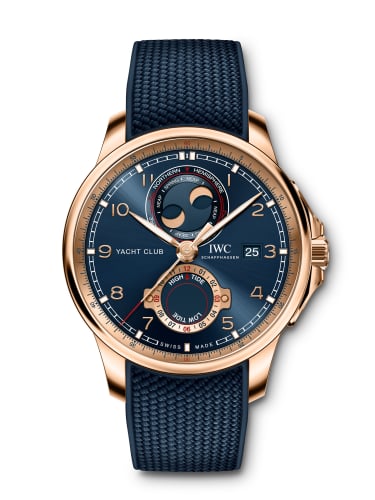 IWC Schaffhausen Portugieser Yacht Club Moon &amp; Tide Red Gold / Blue / Rubber