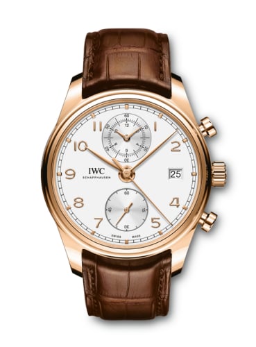 IWC Schaffhausen Portugieser Chronograph Classic Red Gold / Silver