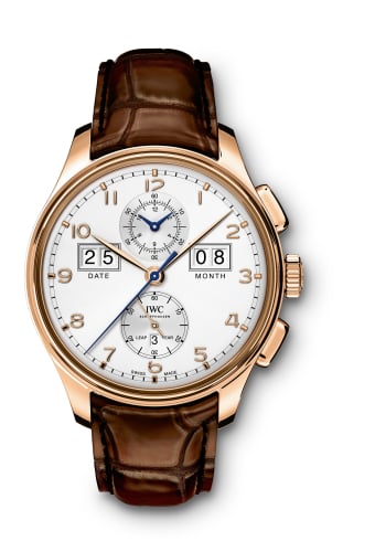 IWC Schaffhausen Portugieser Perpetual Calendar Digital Date-Month Edition "75th Anniversary" Red Gold / Silver