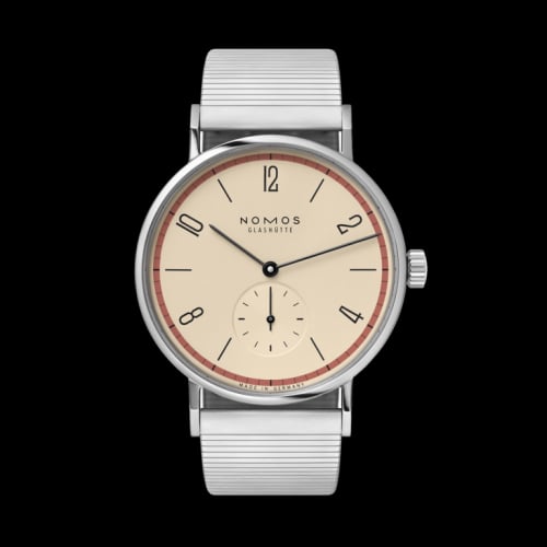 Nomos Glashütte Tangomat A Century of Bauhaus Red