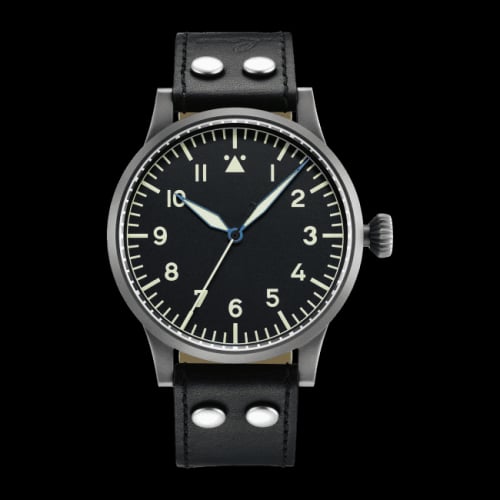 Laco Pilot Watch Original Replica 55 Stainless Steel / Black