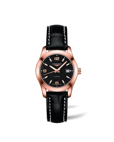 Longines Conquest Classic Automatic 29.5 Red Gold / Black