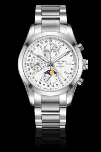 Longines Conquest Classic Moonphase Stainless Steel / Silver / Bracelet