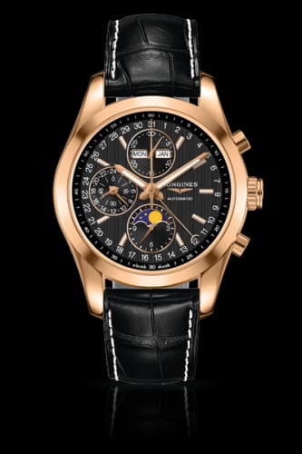 Longines Conquest Classic Moonphase Red Gold / Black