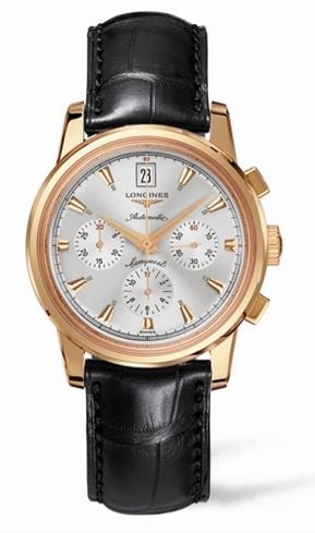 Longines Conquest Heritage Chronograph Pink Gold