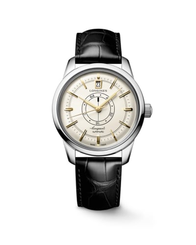 Longines Conquest Heritage Power Reserve 38 Stainless Steel / Silver