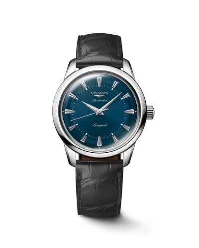 Longines Conquest Heritage 38 Stainless Steel / Blue