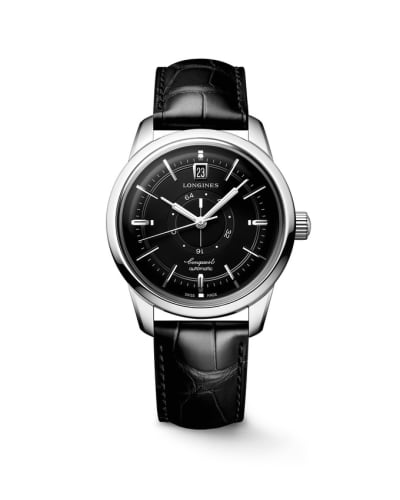 Longines Conquest Heritage Power Reserve 38 Stainless Steel / Black