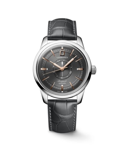 Longines Conquest Heritage Power Reserve 38 Stainless Steel / Grey