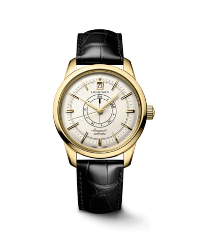 Longines Conquest Heritage Power Reserve 38 Yellow Gold / Silver