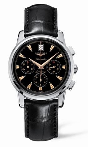 Longines Conquest Heritage Chronograph Black Dial