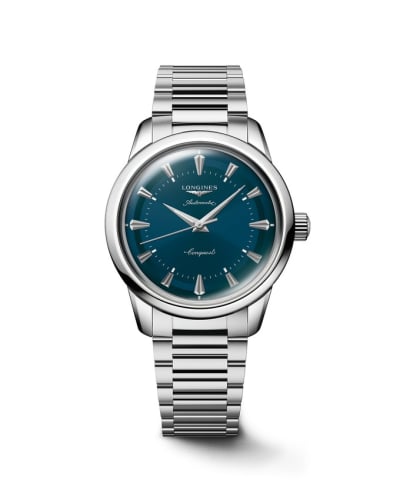 Longines Conquest Heritage 38 Stainless Steel / Blue / Bracelet