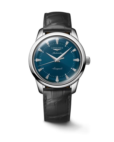 Longines Conquest Heritage 40 Stainless Steel / Blue