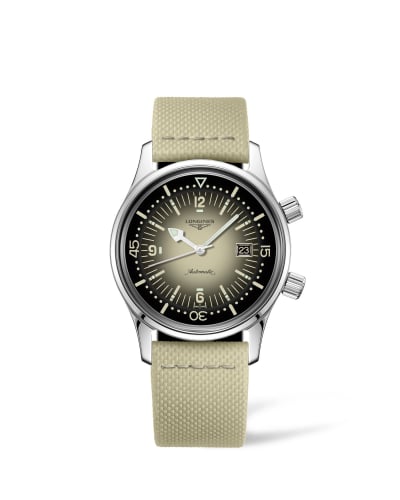 Longines Legend Diver Date Stainless Steel / Beige