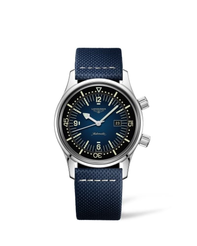 Longines Legend Diver 36 Stainless Steel / Blue / Strap