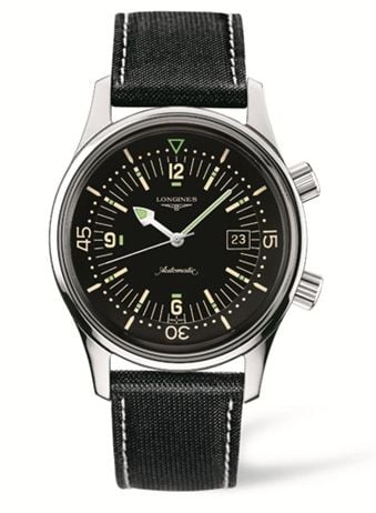 Longines Legend Diver Date Stainless Steel / Black / Strap