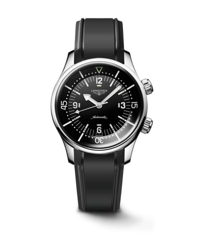 Longines Heritage Legend Diver 39 Stainless Steel / Black / Rubber