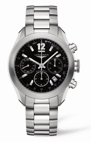 Longines GrandeVitesse Chronograph Black Bracelet