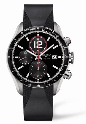 Longines GrandeVitesse Tachymeter Black Rubber