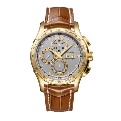 Hamilton Jazzmaster Lord Hamilton 46mm Silver Dial PVD Gold