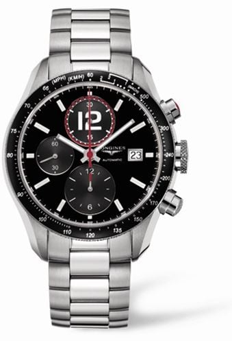 Longines GrandeVitesse Tachymeter Black Bracelet