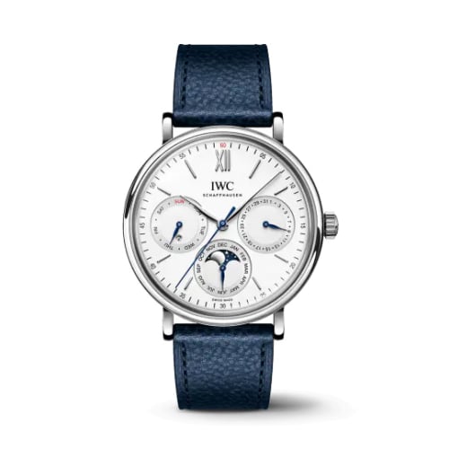 IWC Schaffhausen Portofino Perpetual Calendar Stainless Steel / Silver