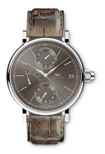 IWC Schaffhausen Portofino Hand-Wound Monopusher White Gold / Slate