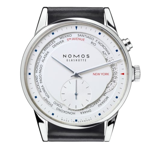 Nomos Glashütte Zürich Weltzeit 5th Avenue