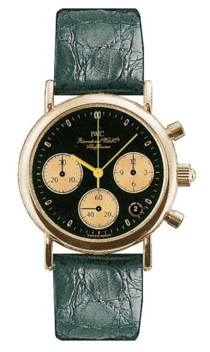 IWC Schaffhausen Portofino Lady Chronograph MecaQuartz Rose Gold / Black / Alligator