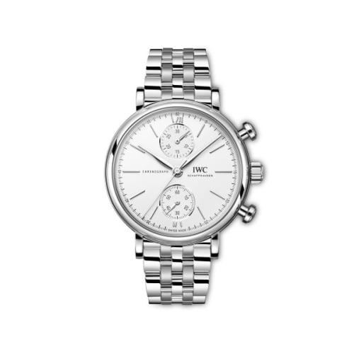 IWC Schaffhausen Portofino Chronograph 39 Stainless Steel / Silver / Bracelet
