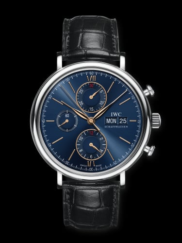 IWC Schaffhausen Portofino Chronograph Stainless Steel / Blue