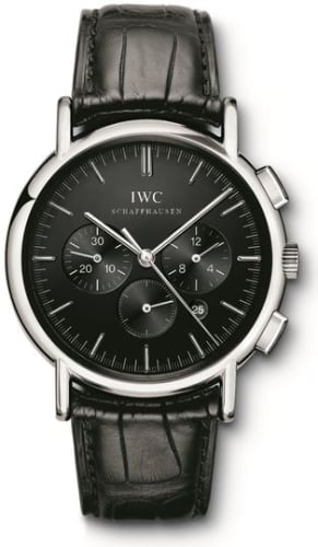 IWC Schaffhausen Portofino Chronograph MecaQuartz Stainless Steel / Black