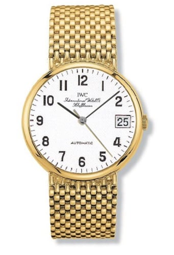 IWC Schaffhausen Portofino Automatic Yellow Gold / White - Railroad / Bracelet