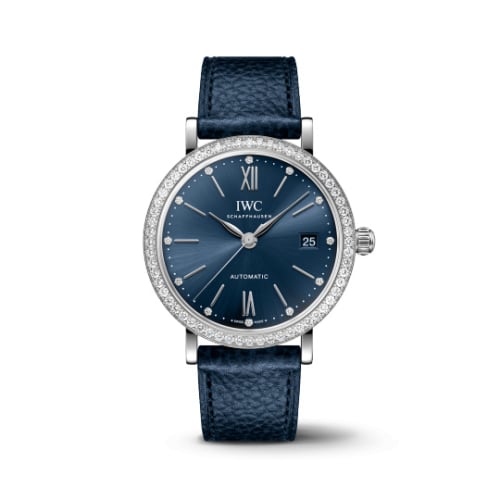 IWC Schaffhausen Portofino Automatic 37 Stainless Steel - Diamond / Blue