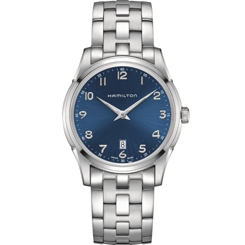 Hamilton Jazzmaster Thinline Quartz 42 Stainless Steel / Blue / Bracelet